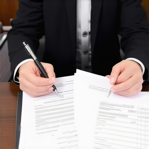 Expert DUI Defense Strategy Session DUI lawyer analyzing legal documents with a client in a professional office setting.