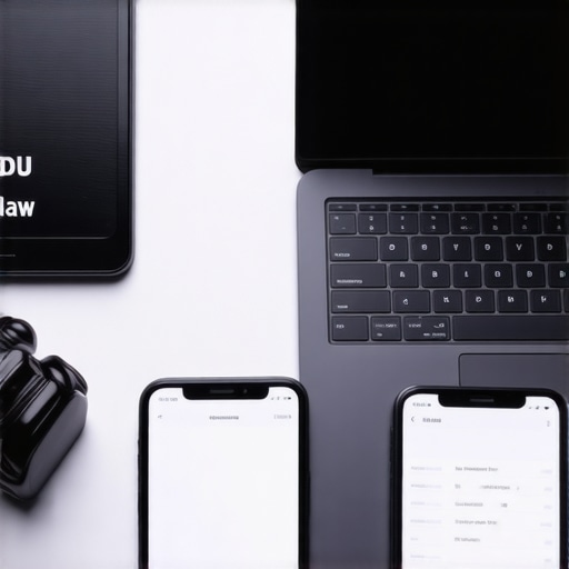 Legal and evidence collection tools organized on a desk for DUI defense preparation.