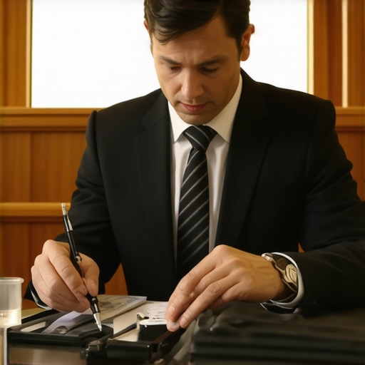 Expert DUI Lawyer Reviewing Digital Evidence DUI attorney reviewing forensic digital evidence in court